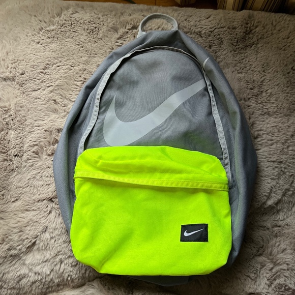 Nike Handbags - Nike Backpack Gym School Work Bag Casual Grey Green One Size